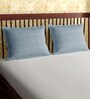 Blue Geometric 300TC Cotton 27 x 18 Inches Pillow Covers (Pack of 2)