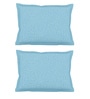 Blue Abstract 300TC Cotton 27 x 18 Inches Pillow Covers (Set of 2)
