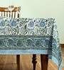 Spark (60x90) Blue & White Cotton Table Cloth