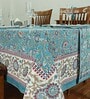 Explorer (72x108) Blue & White Cotton Table Cloth