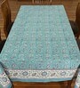 Wildfire (60x60) Sky Blue & White Cotton Table Cloth