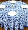 Marjoram (60x60) Blue & White Cotton Table Cloth
