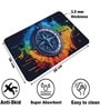 Compass Vivid Printed Rubber 22x14 Inches Anti Skid Bath Mat