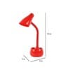 Volga Blue Study Lamp With ABS Plastic Base