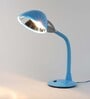 Pvc Shade Study Lamp With Blue Base