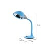 Pvc Shade Study Lamp With Blue Base