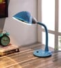 Pvc Shade Study Lamp With Blue Base