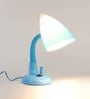 Blue Pvc Shade Study Lamp With Light Blue Base