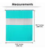 Blue PVC Shower Curtain (Length: 78, Width: 72 Inches)