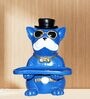 Blue Resin Dog Showpiece