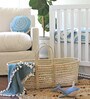 Blue Riverstone Cotton Reversible Kids Blanket