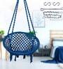 Round Fabric Swing in Blue Colour with chain Round Fabric Swing in Blue Colour with chain