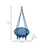 Round Fabric Swing in Blue Colour with chain Round Fabric Swing in Blue Colour with chain