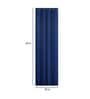Blue Satin Solid 7FT Light Filtering Eyelet Door Curtains (Pack of 2)