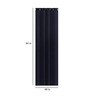 Blue Satin Solid 7FT Light Filtering Eyelet Door Curtains (Pack of 2)