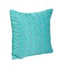 Blue Satin Floral 16x16 inches Cushion Covers (Pack of 2)