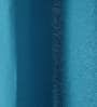 Blue Cotton Solid 9ft Light Filtering Eyelet 1 Pc Door Curtain