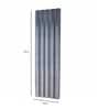 Blue Solid Poly Cotton 5 Ft Light Filtering Pinch Pleat Window Curtains (Set of 2)