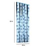 Blue Floral Polyester 5 Ft Semisheer Eyelet Window Curtains (Set of 2)