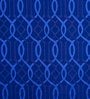 Blue Semisheer Polyester 9 feet Eyelet Long Door Curtain