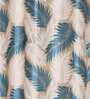 Blue Floral Polyester 9 Ft Semisheer Eyelet Door Curtains (Set of 2)
