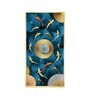 Blue Serenity Glass Finish Vertical Wall Art