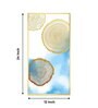 Blue Serenity Rings Glass Finish Vertical Wall Art