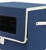 Blue Solid Polypropylene Foldable Storage Box