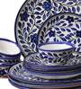 Spring Blue 150ml (Set of 12) Dinner Bowl- 150ml Ceramic Dinner Set