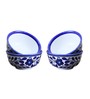 Spring Blue 150ml (Set of 12) Dinner Bowl- 150ml Ceramic Dinner Set