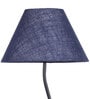 Adriana Blue Jute Shade Club Floor Lamp With Iron Base