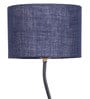 Milan Blue Jute Shade Club Floor Lamp With Iron Base