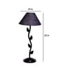 Blue Shade Table Lamp With Metal Base