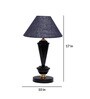 Blue Shade Table Lamp With Metal Base