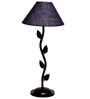 Blue Shade Table Lamp With Metal Base