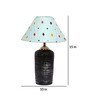Blue Shade Table Lamp With Terracotta Base