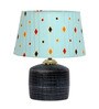 Blue Shade Table Lamp With Terracotta Base