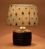 Blue Shade Table Lamp With Terracotta Base