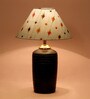 Blue Shade Table Lamp With Terracotta Base