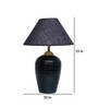 Blue Shade Table Lamp With Terracotta Base