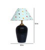 Blue Shade Table Lamp With Terracotta Base