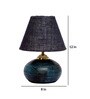 Blue Shade Table Lamp With Terracotta Base