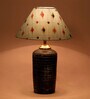 Blue Shade Table Lamp With Terracotta Base