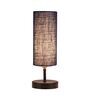 Fauci Blue Jute Shade Table Lamp With Iron Base