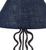 Blue Shade Table Lamp With Iron Base