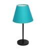 Indulge Blue Cotton Shade Night Lamp With Metal Base