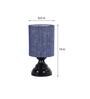 Blue Shade Table Lamp With Metal Base
