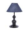 Blue Shade Table Lamp With Metal Base