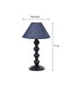 Blue Shade Table Lamp With Metal Base