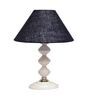 Blue Shade Table Lamp With Metal Base